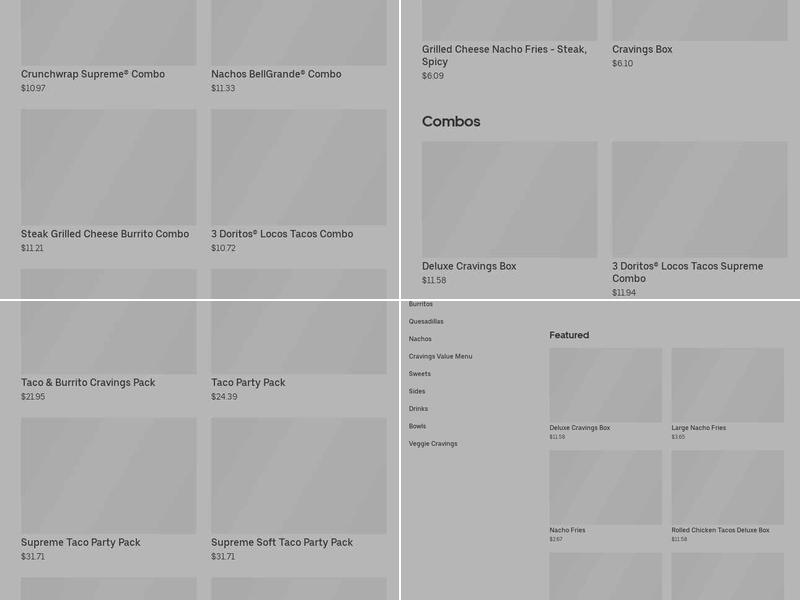 Taco Bell Menu