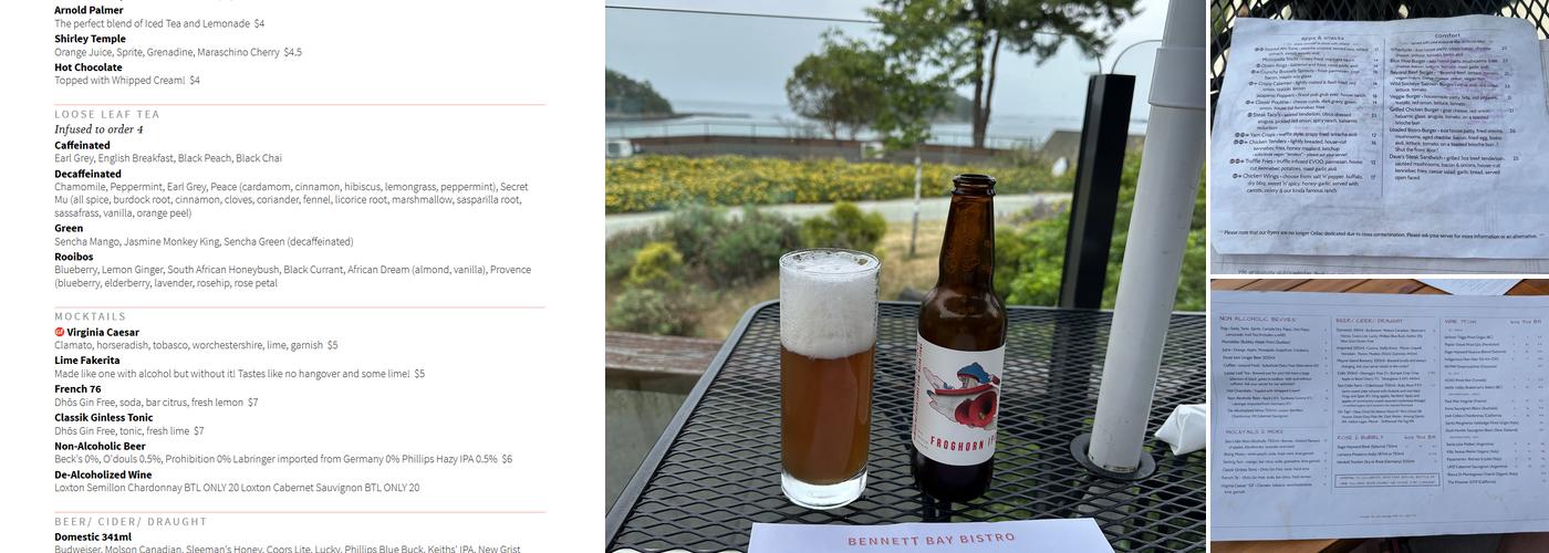 Bennett Bay Bistro Menu