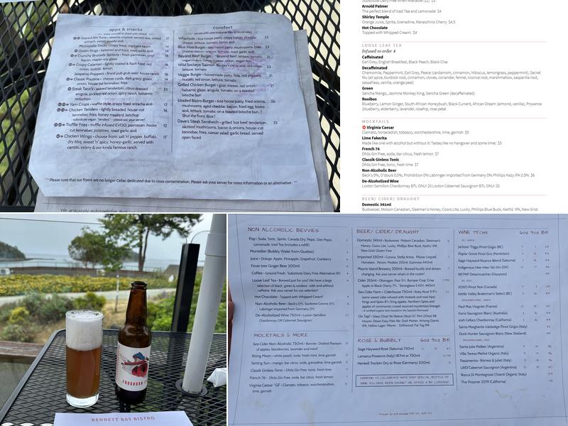 Bennett Bay Bistro Menu
