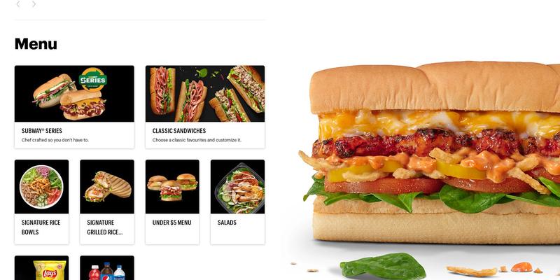 Subway Menu