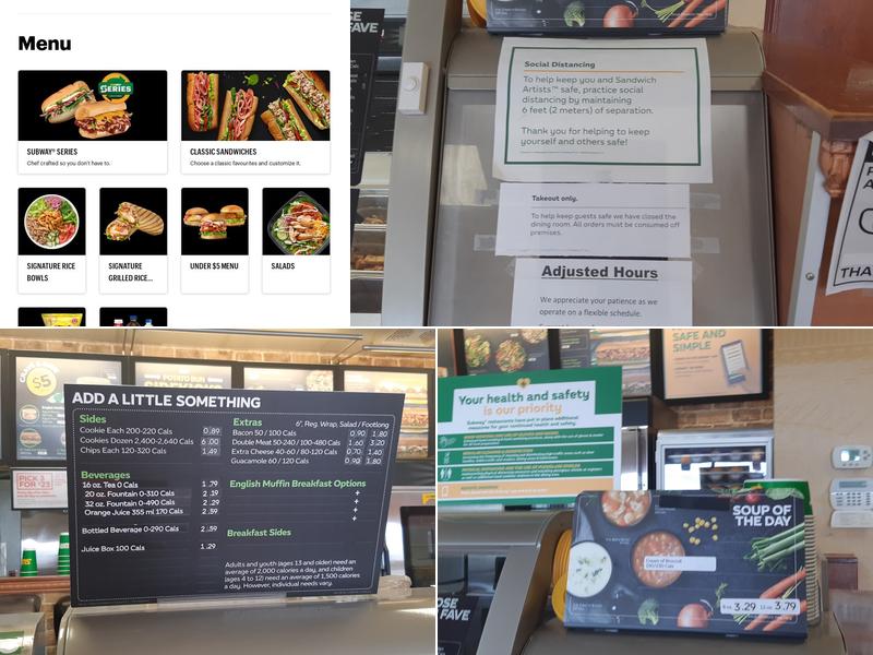 Subway Menu