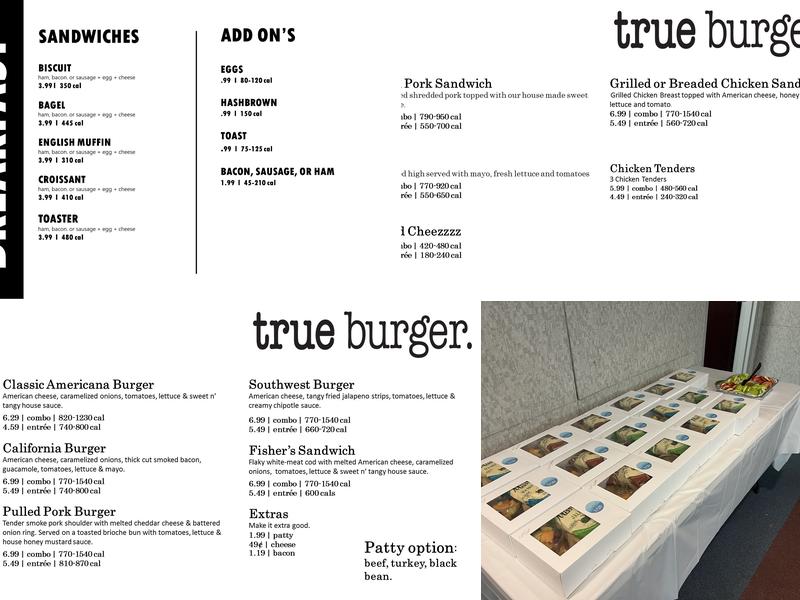 Chartwells at NPC Menu