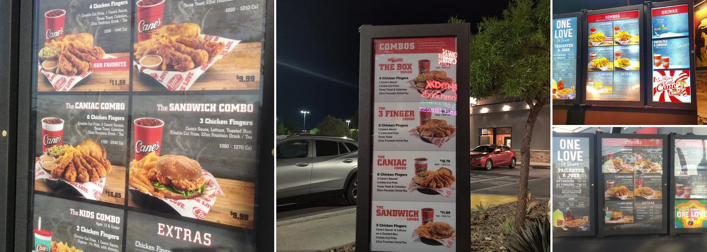 Raising Cane's Chicken Fingers Menu