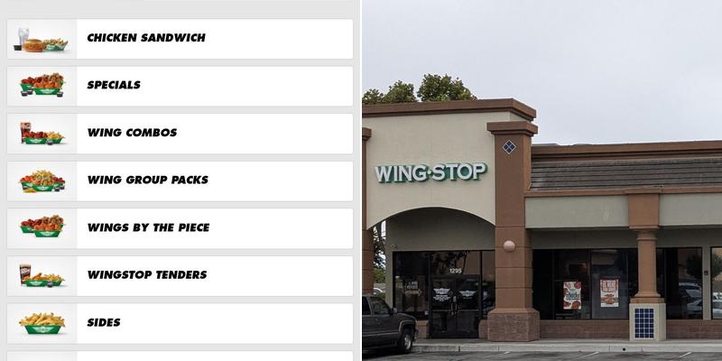 Wingstop Menu
