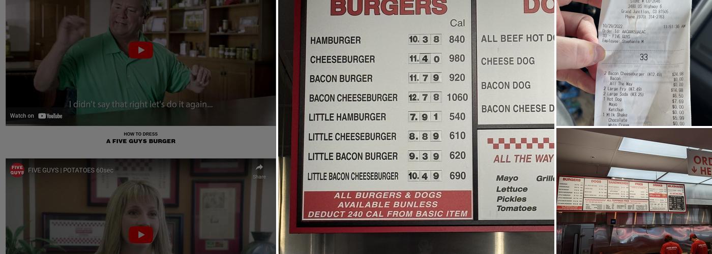 Five Guys Menu