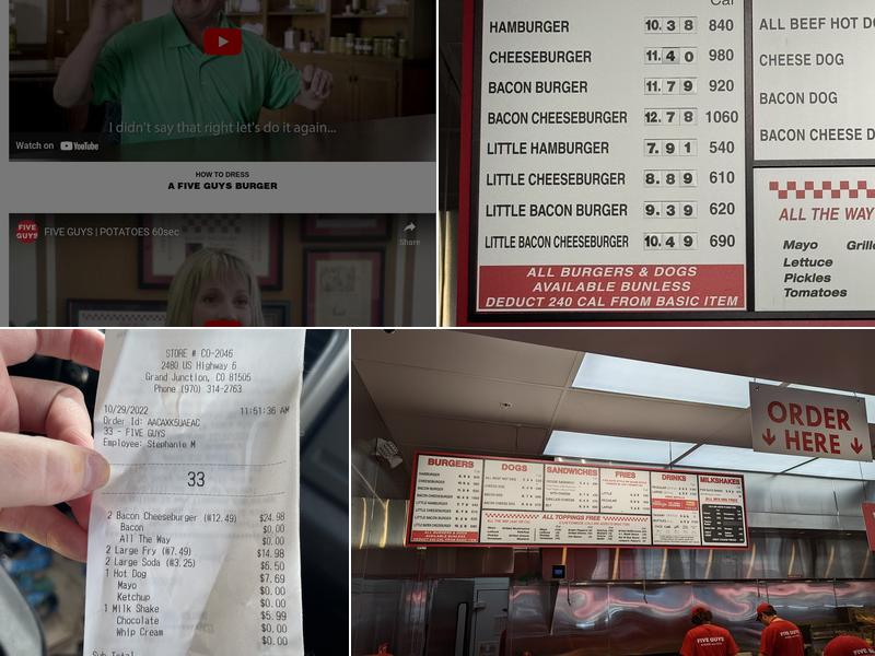 Five Guys Menu
