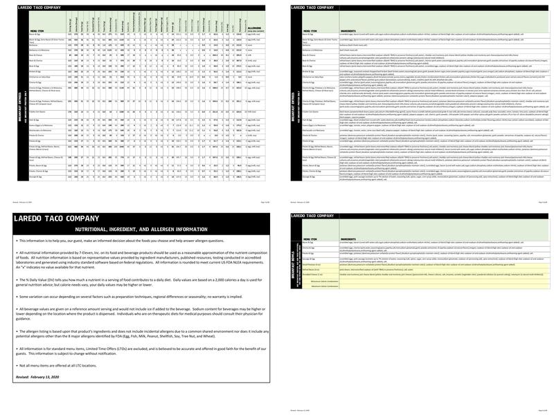 Laredo Taco Company Menu