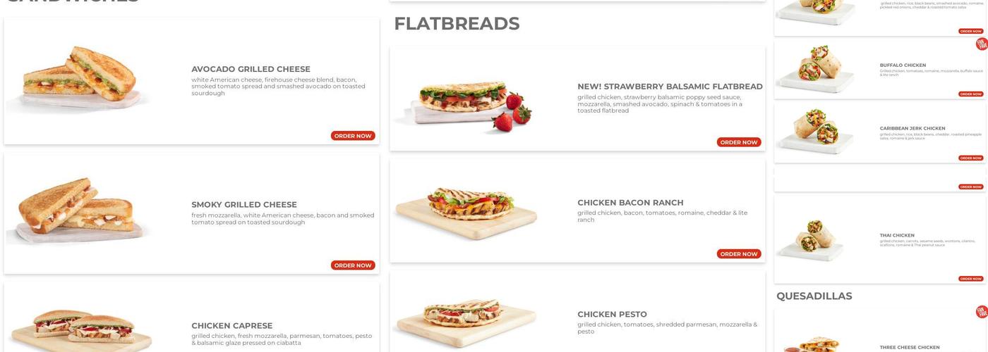 Tropical Smoothie Cafe Menu