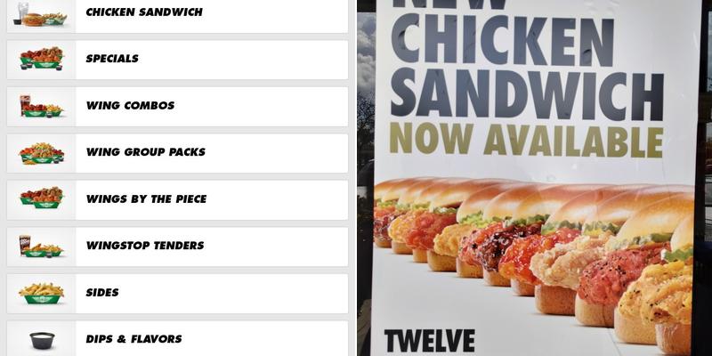 Wingstop Menu