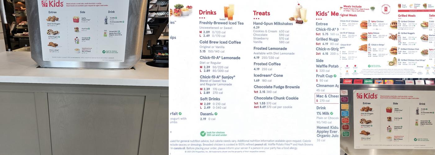 Chick-fil-A Menu