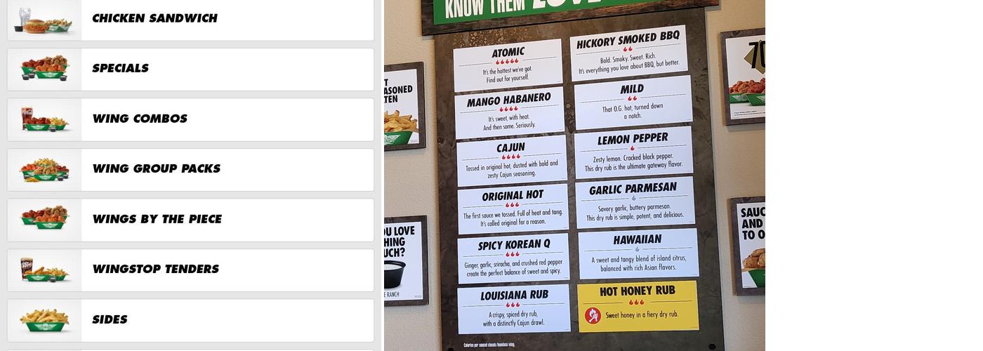 Wingstop Menu