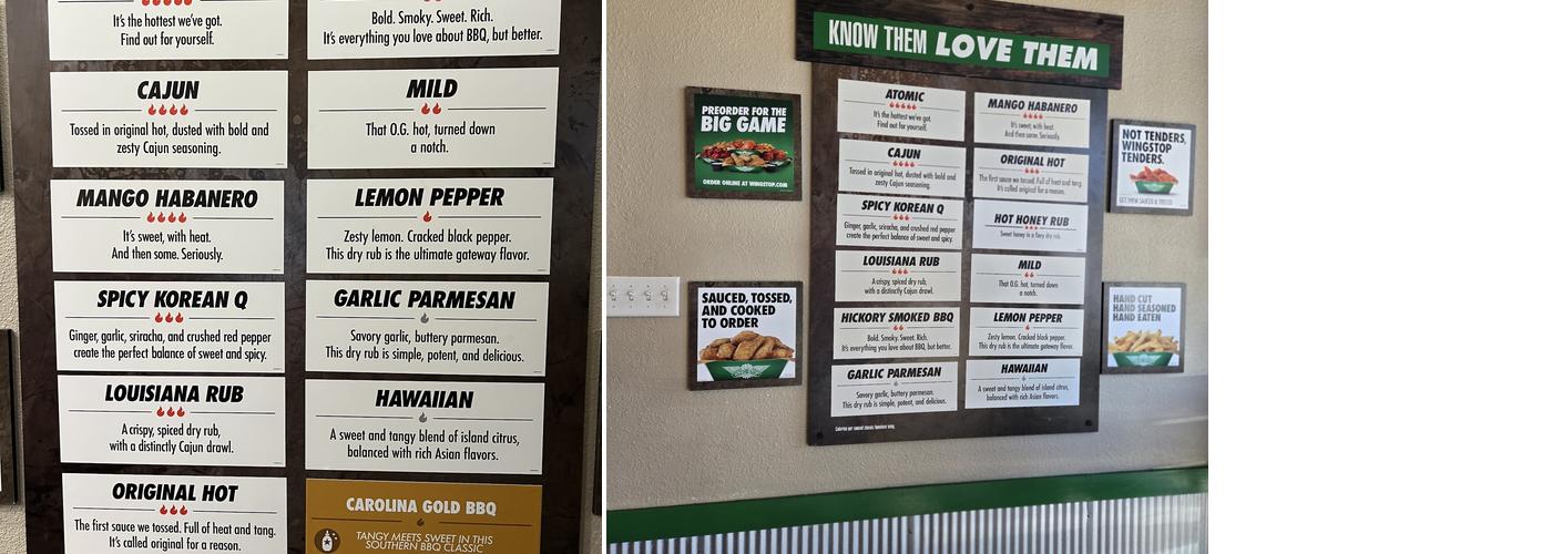 Wingstop Menu