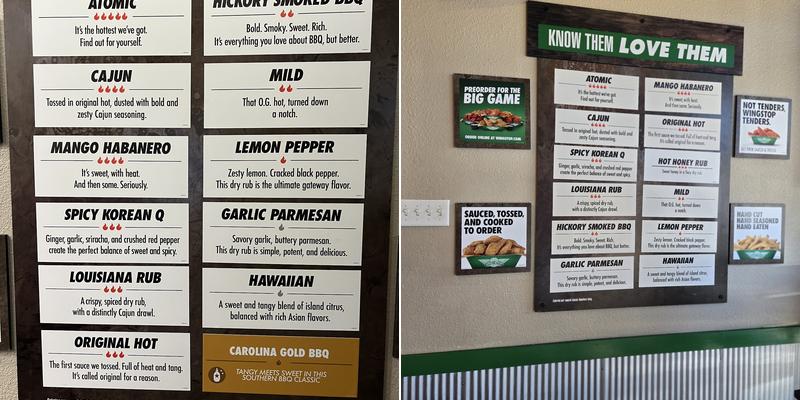Wingstop Menu