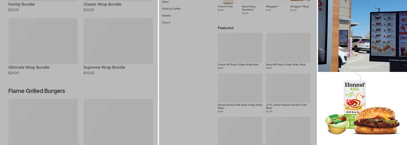 Burger King Menu