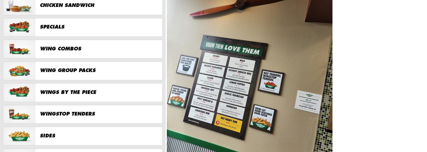 Wingstop Menu