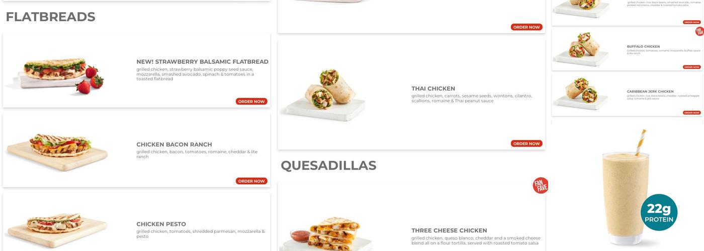 Tropical Smoothie Cafe Menu