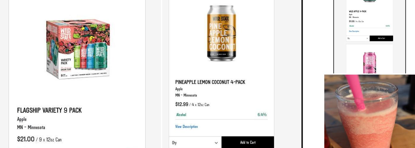 Wild State Cider Menu