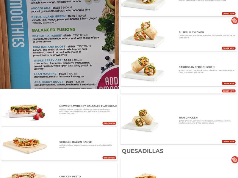 Tropical Smoothie Cafe Menu