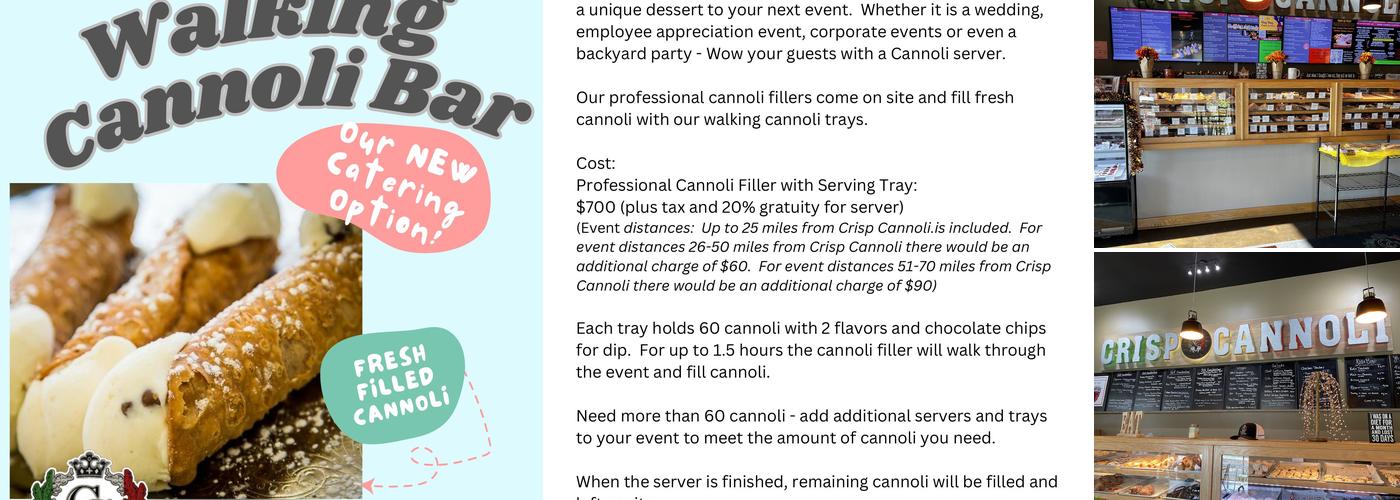 The Crisp Cannoli - Bakery & Cafe Menu