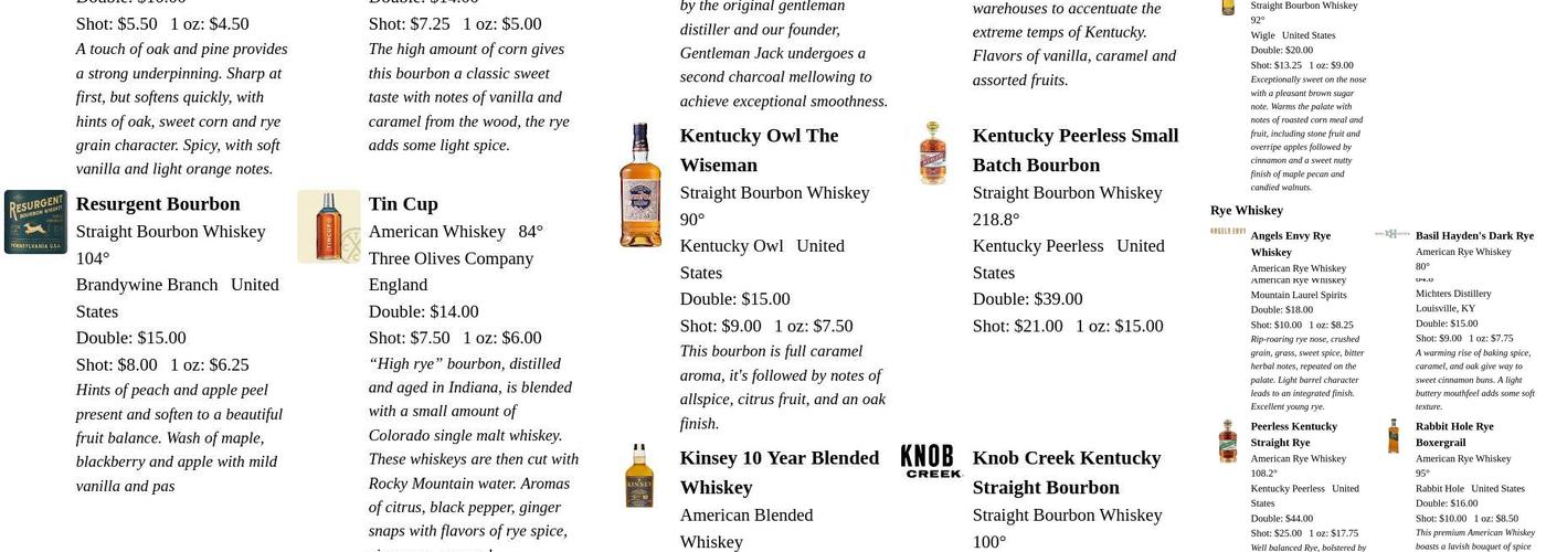 Quinn Brewing Company Taproom Menu