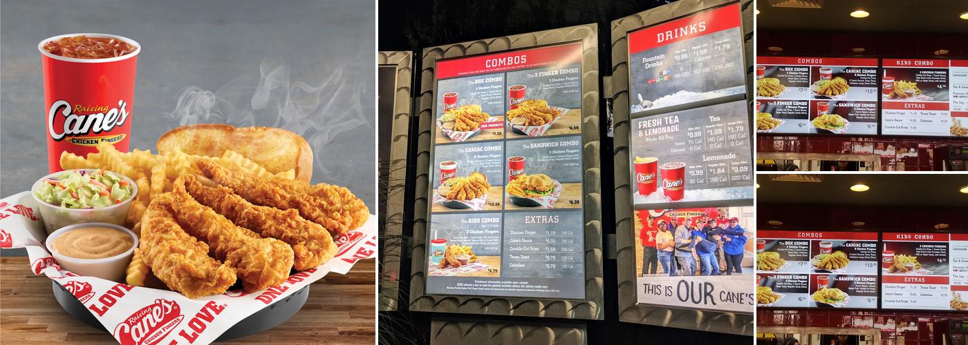 Raising Cane's Chicken Fingers Menu