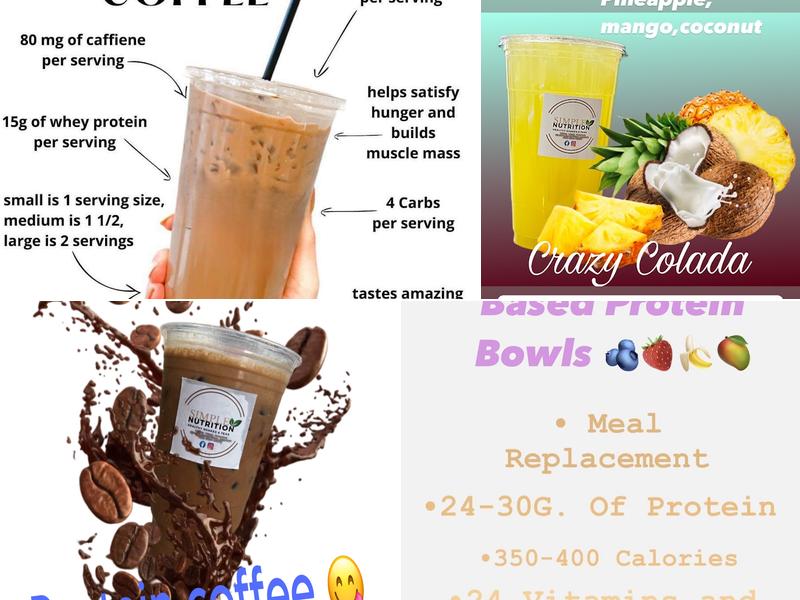 SIMPLE NUTRITION Menu