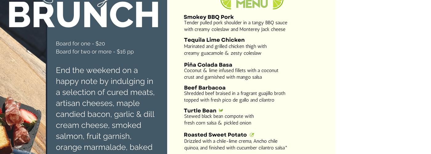 Rolling Grape Vineyard Menu