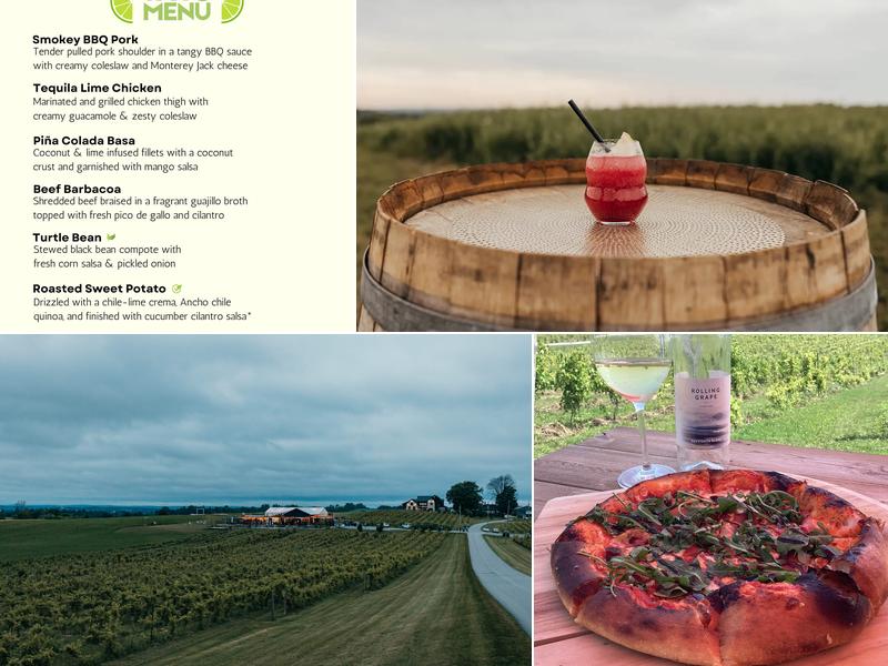 Rolling Grape Vineyard Menu
