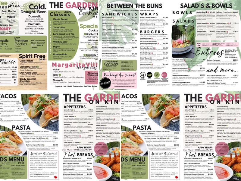 The Garden Menu