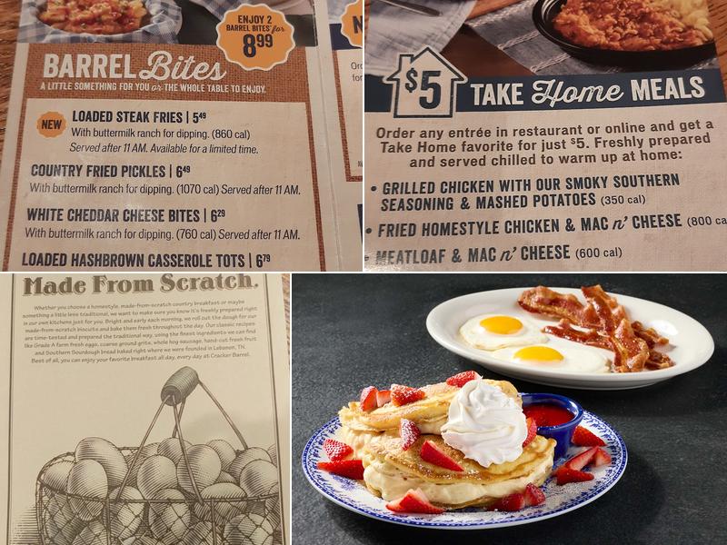 Cracker Barrel Old Country Store Menu