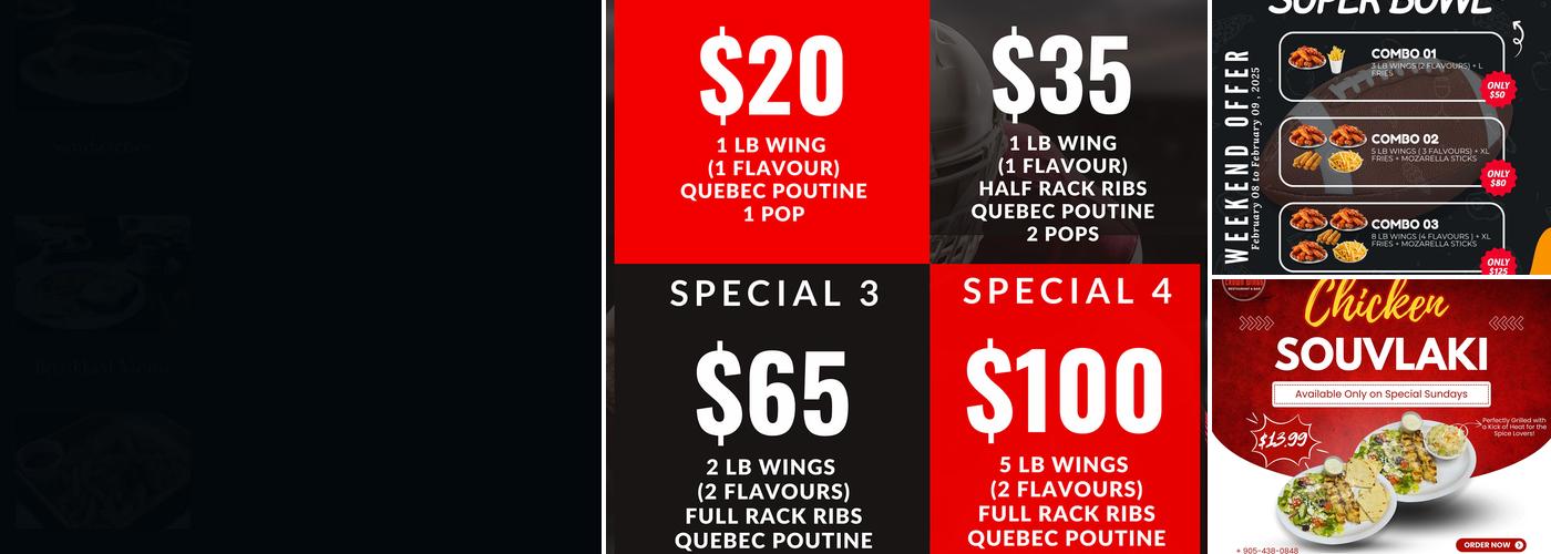 Crown Wings Menu