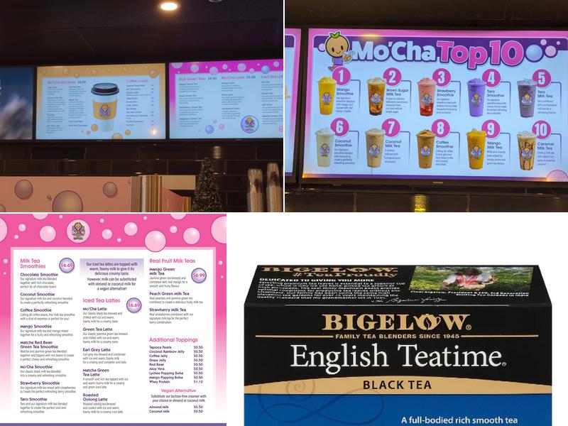 Mo'Cha Bubble Tea - Lambton Mall Rd Menu