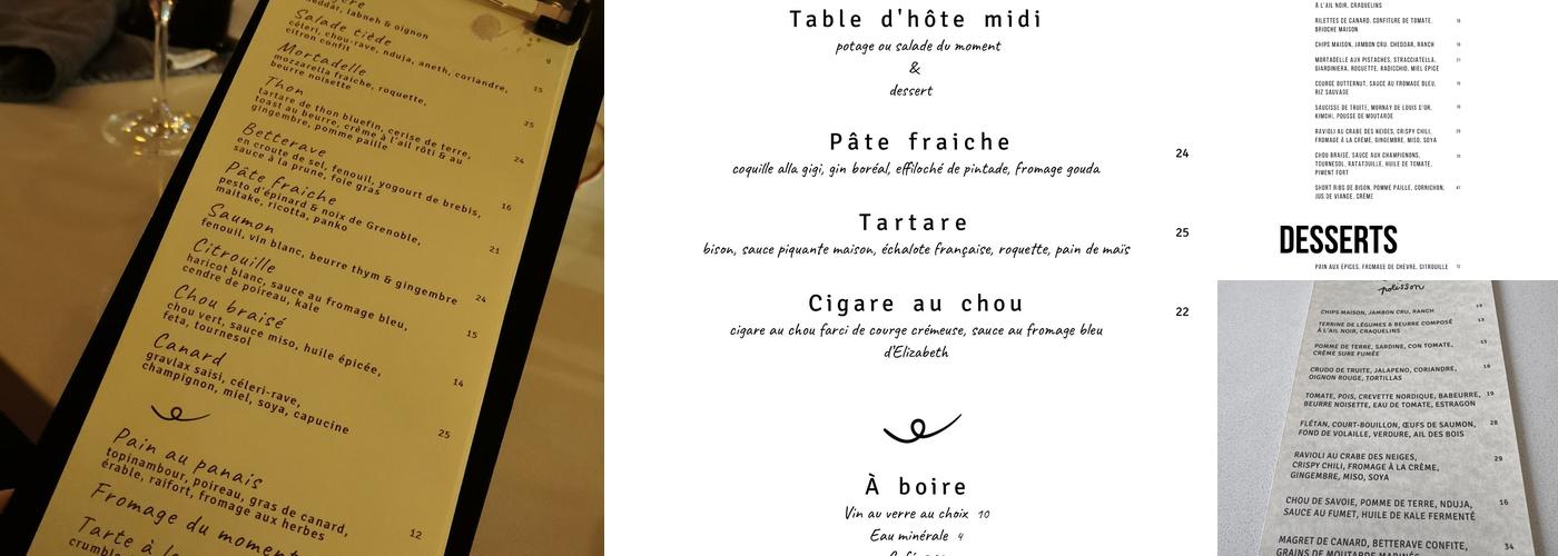 Vin Polisson Menu