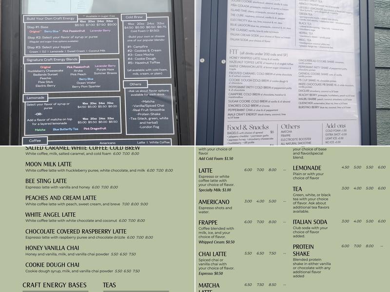 Good Humanity Coffee Menu