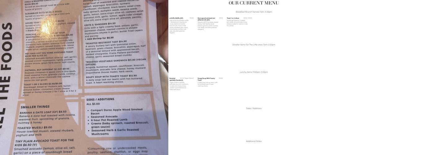 Hohl Menu
