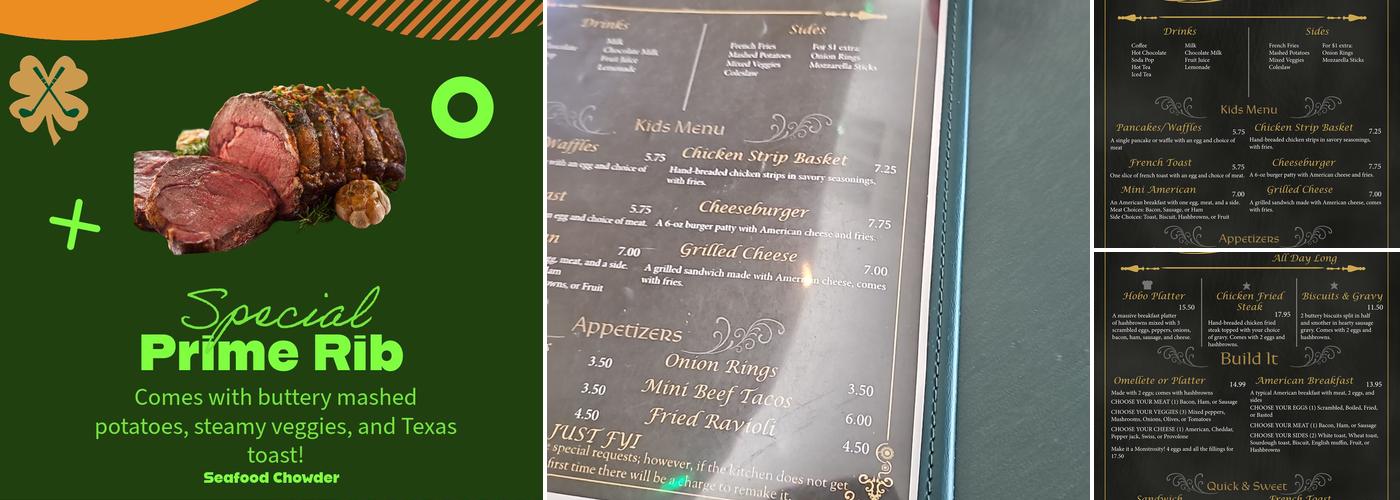 Mulligans Restaurant and Pub Menu