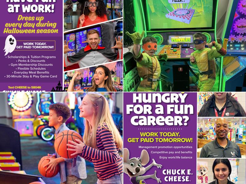 Chuck E. Cheese Menu