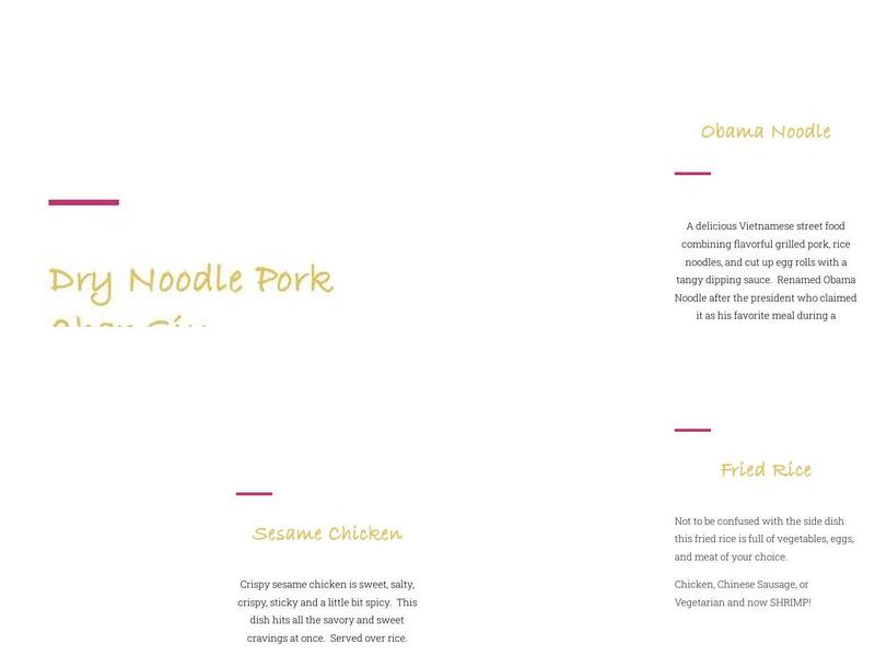 Just Pho You Menu