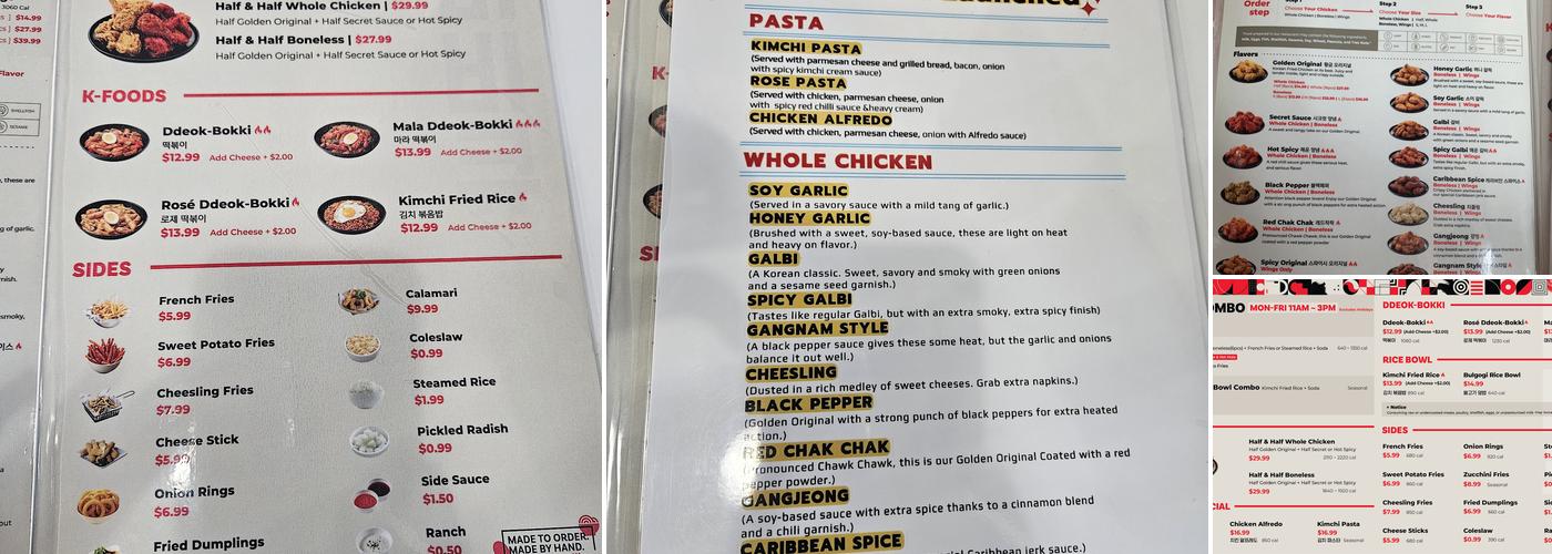 bb.q Chicken Anaheim Menu