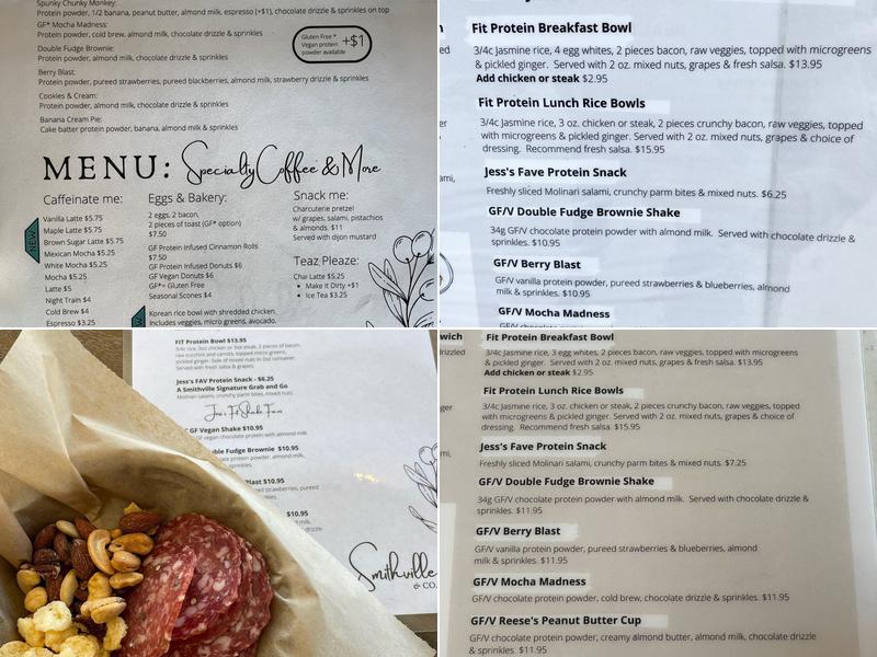 Smithville & Co Menu