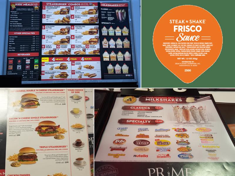 Steak 'n Shake Menu
