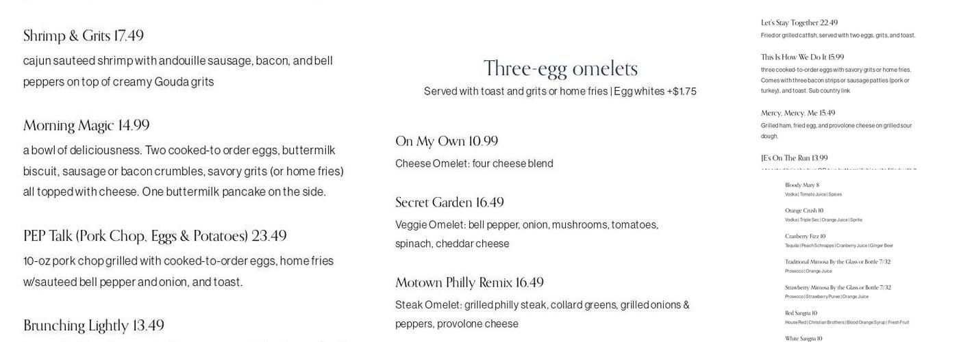 JoEllen’s Menu