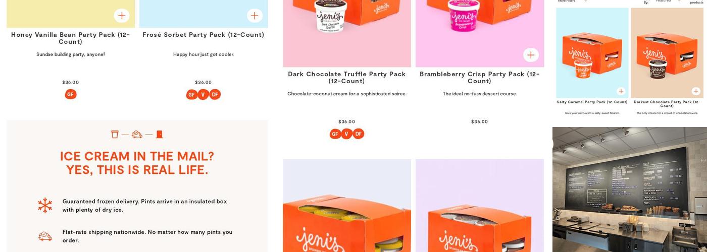Jeni's Splendid Ice Creams Menu