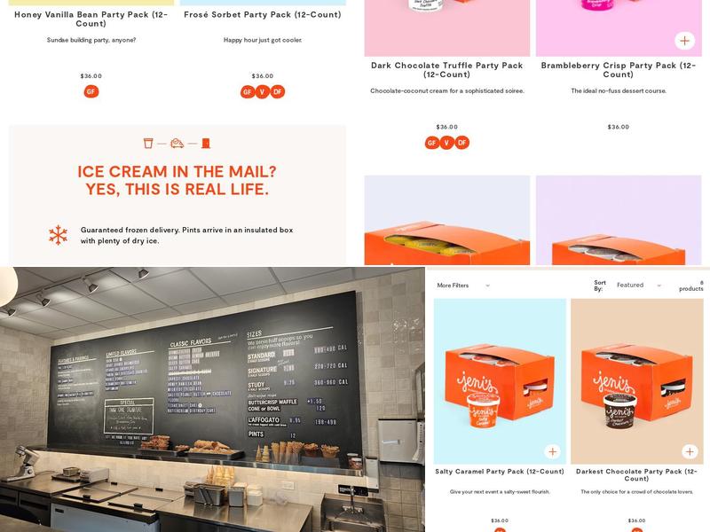 Jeni's Splendid Ice Creams Menu