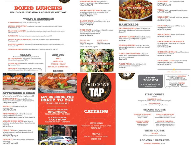 Hillgrove Tap Menu