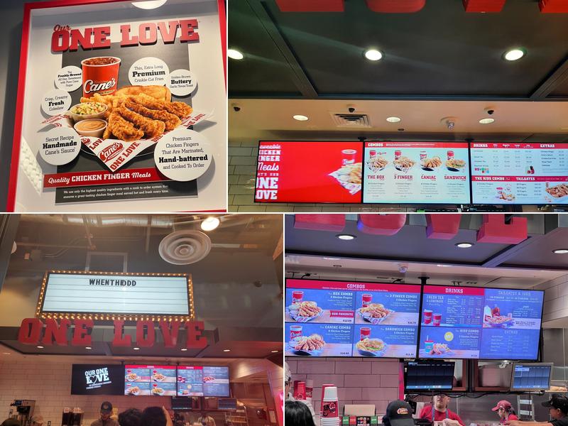 Raising Cane's Chicken Fingers Menu