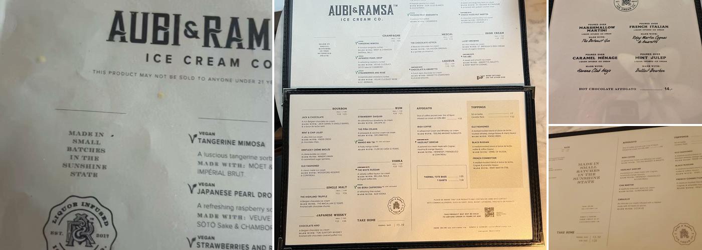 Aubi & Ramsa Menu