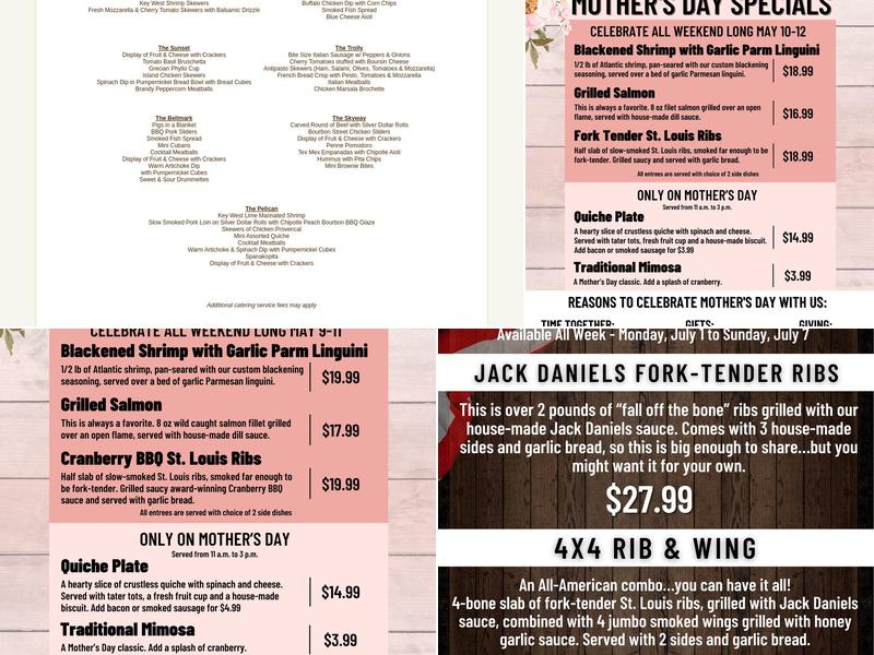 Creative Catering Menu