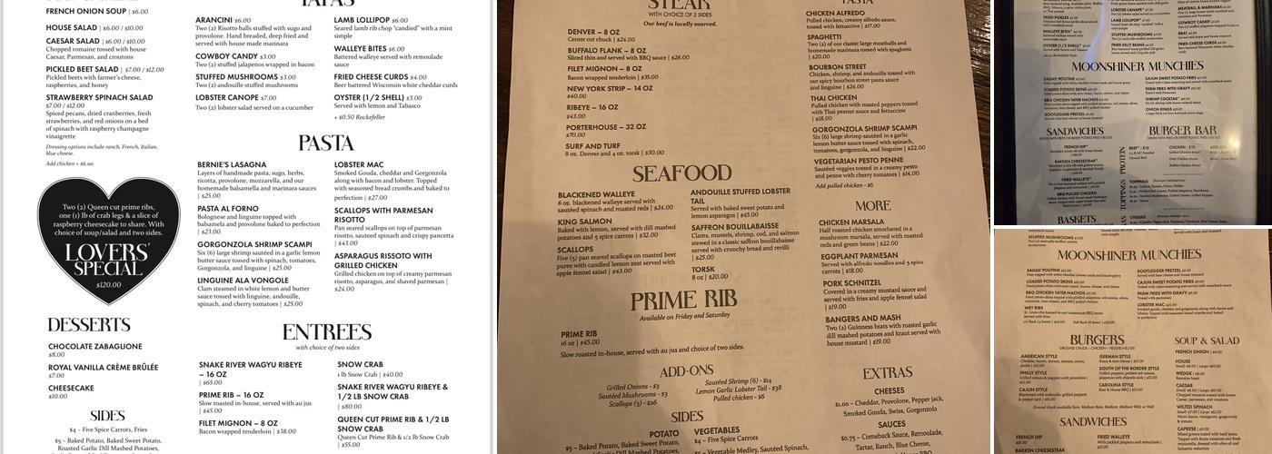 Sagas Menu