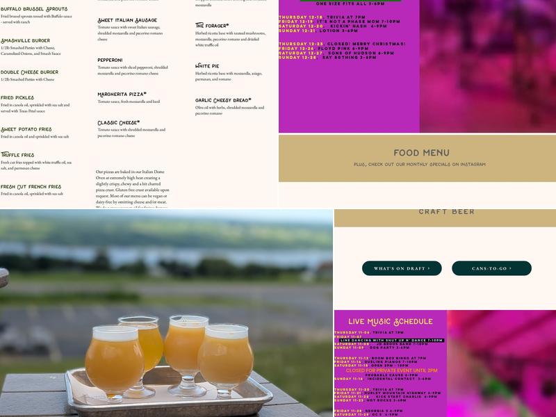 Tin Barn Brewing FLX Menu